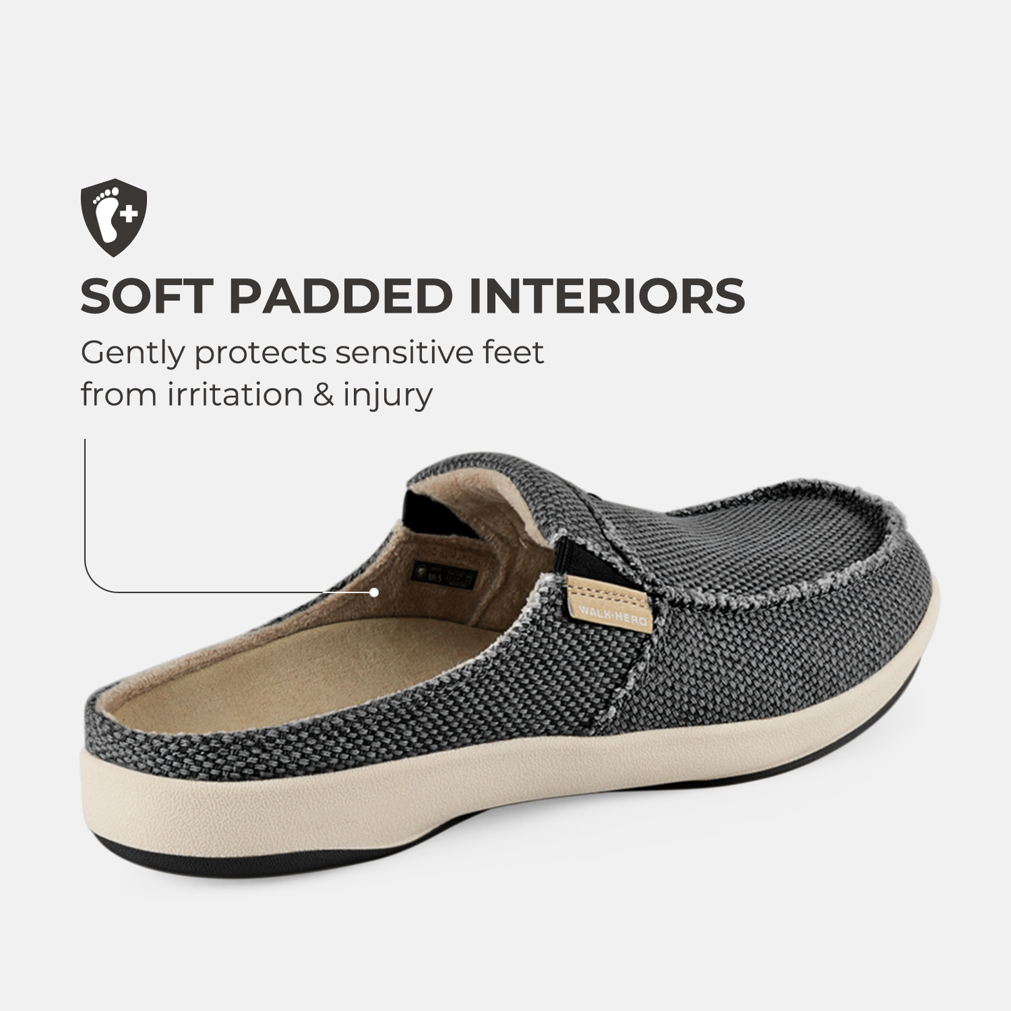 Men's Canvas Arch Support Slippers - Buy 1 Get 1 Free