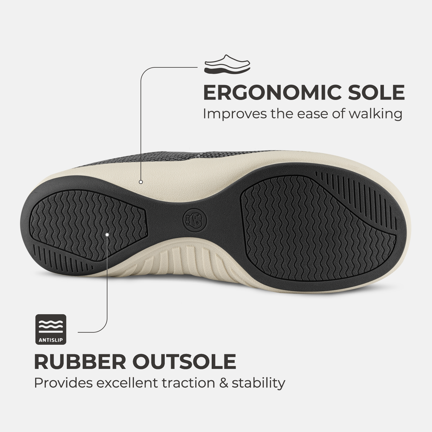 Men's Canvas Arch Support Slippers - Buy 1 Get 1 Free